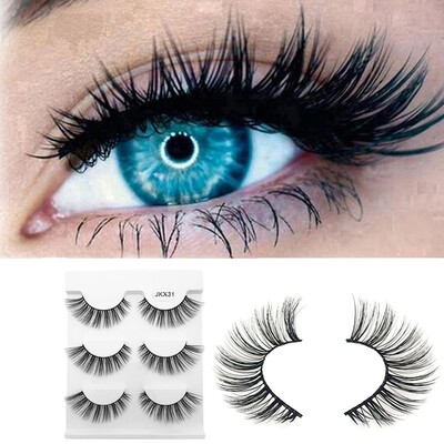 

〖Follure〗3Pair Luxury 3D False Lashes Fluffy Strip Eyelashes Long Natural Party