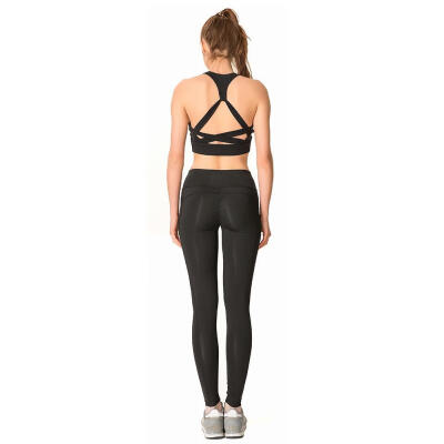 

Sexy Casual Women Leggings Solid Color Yoga Pants Sports Pockets Trousers