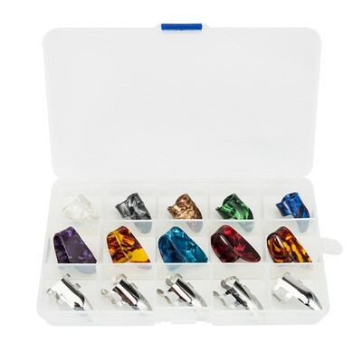 

5 Thumb 10 Finger Nail Guitar Picks Plectrum Colorful for Guitar Bass Banjo Ukulele Guitar String Gutar Picks Plectrums