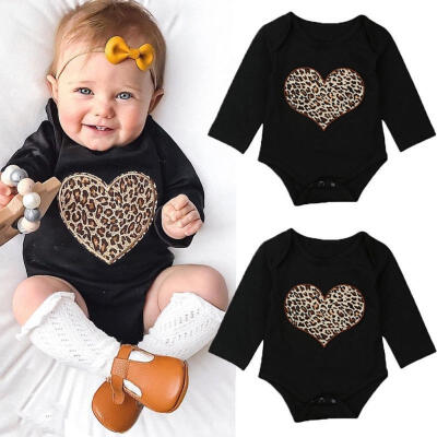 

Newborn Clothing Casual Toddler Baby Boy Girl Leopard Print Long Sleeve Romper Bodysuit Jumpsuit Clothes Outfit