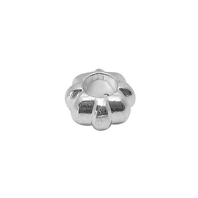 

Zinc Alloy European Beads Flower Platinum Color Size about 12mm wide 12mm long 65mm thick hole 55mm