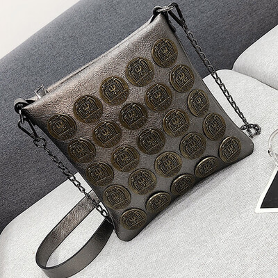 

Tailored Unisex Fashion Metallic Dot Shoulder Bag Leather Chain Crossbody Bag Handle Bags