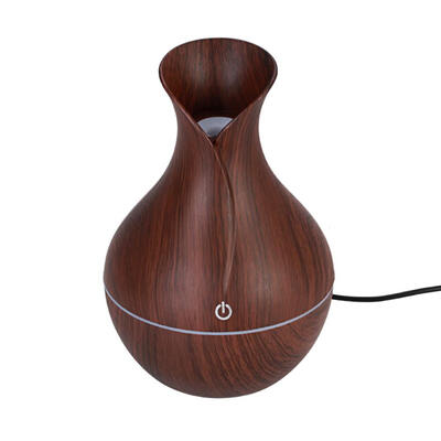 

LED USB Wood Grain Ultrasonic Air Humidifier Aroma Essential Oil Diffuser