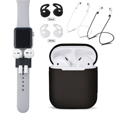 

Accessories Sets Anti-lost Silicone Holder for AirPods Portable Anti-lost Strap Cord Silicone Protective Eartips for earpods