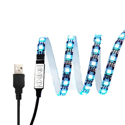 

SUPli LED Strip PCB SMD 5050 USB 60 LEDs Cable TV Background 1m