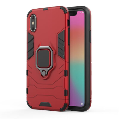 

Car Holder Stand Case For iPhone XS Max Back Cover Magnetic Bracket Finger Ring Celulars Fecoprior