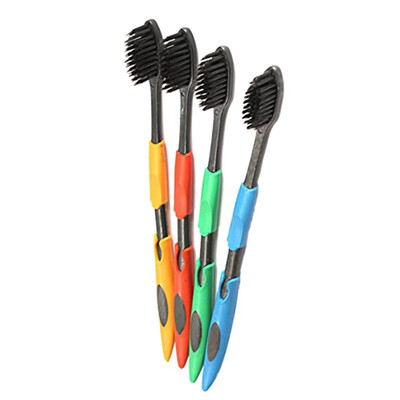 

4pcslot Bamboo Charcoal Toothbrush Nano Professional Adults Toothbrush