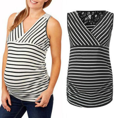 

Women Pregnant Lace Vest Nursing Baby For Maternity Sleeveless Clothes Tops UK