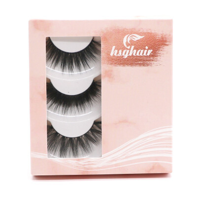 

HUISGHAIR 25mm 7D luxury mink on hair natural three-dimensional thick eyelashes beauty tools 14515