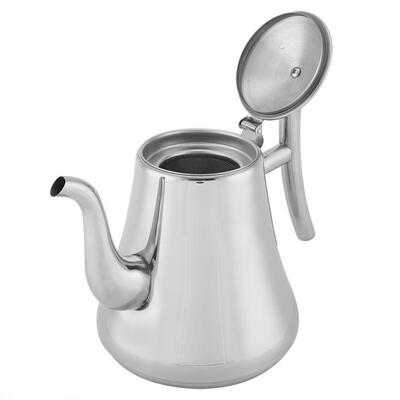

Greensen Newness Polished Stainless Steel Teapot with Lid Tea Kettle for Home Teapot with Tea Filter
