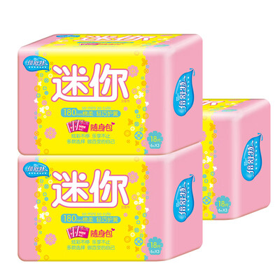 

Double Shute Mini Wings Sanitary Napkin Cotton Soft Day 180mm 18 Pieces3 Pack