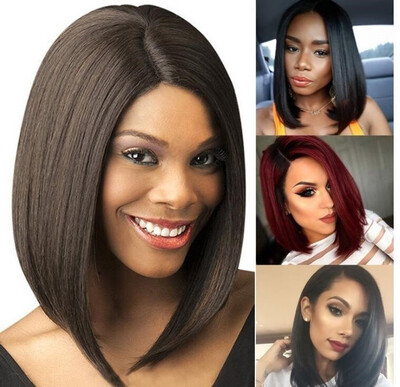 

Short hair female fluffy face distributed type fake headgear