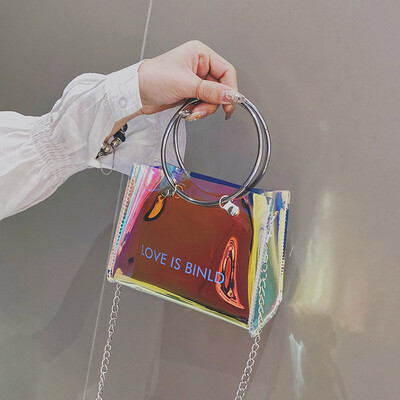 

Tailored Fashion Lady Jelly Square Bag Shoulder Bag Messenger Bag Hand Wallet