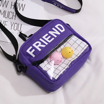 

Female 2019 spring&summer new Japanese school hundred girls small satchel fashion Korean version canvas single shoulder obliqu