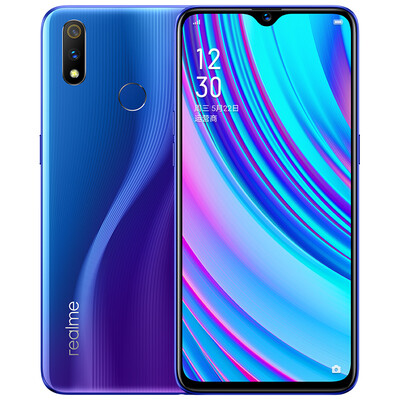 

Realme X youth version 25 million front drop full screen game smart phone 4GB64GB nitrogen blue full Netcom dual card