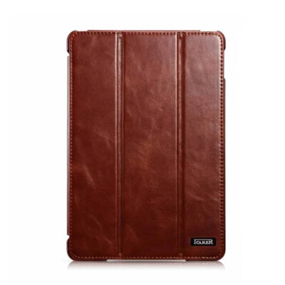 

3 Colors Icarer Vintage Genuine Leather Case For iPad mini 4 Retro Leather Flip Cover For iPad Mini 4 High Quality Business Case