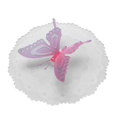 

Cute Butterfly Silicone Cup Lids Anti-dust Leakproof Mugs Cover