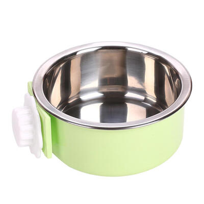 

Pet Dog Bowl Food Water Dish Feeder Stainless Steel Cat Puppy Non-Skid Bowl