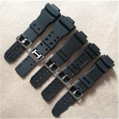 

Fashion Black Rubber plastic Watch Band