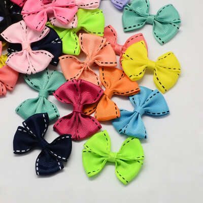 

Handmade Woven Costume Accessories Grosgrain Bowknot Mixed Color 45x52x8mm