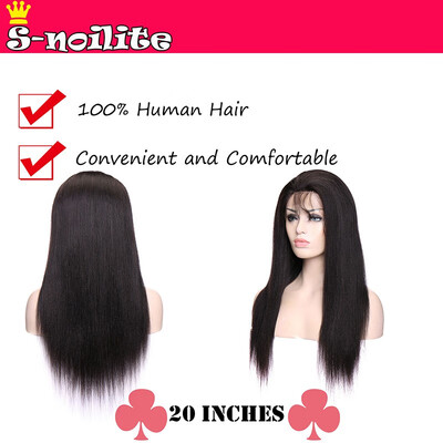 

10-22 Inches Lace Front Human Hair Wigs Extensions Straight Virgin Human Hair Wigs With Hair Wigs For Women With Baby Hair