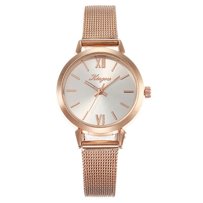 

Best Selling Women Watches Rose Gold Scale Dial Ladies Quartz Wristwatc Business Mesh Strap Clock Casual Gift Montre Femme50
