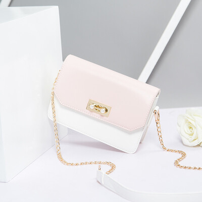 

Ins chain ladies on the Korean version of the student one - shoulder oblique satchel fashion