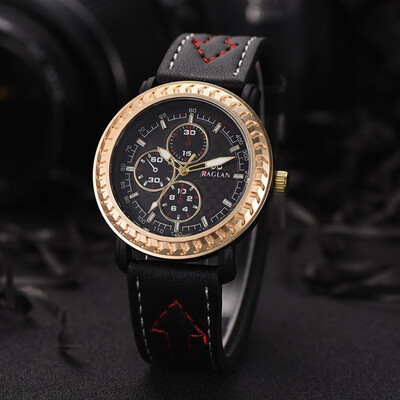

Gobestart Fashion Men Quartz Watch High Quality Leather Mens quartz watch
