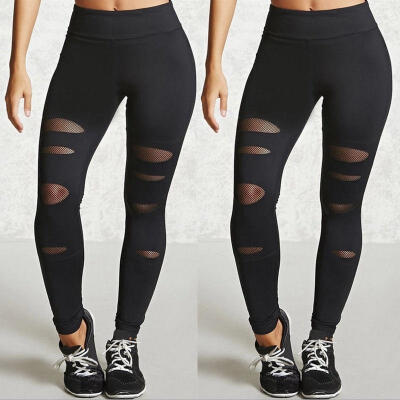 

Women High Waist Yoga Fitness Leggings Running Gym Stretch Sports Pants Trousers