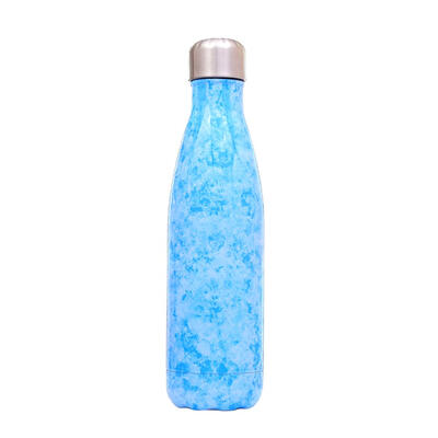 

Stainless Steel 500ml Marble Texture Thermo Water Bottle Sports Kettle