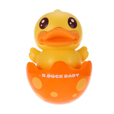 

Roly-poly Duck Baby Tumbler Toy With Bell Teether Wobbling & Chiming Toy For Toddler Kids Hand Eye Coordination & Hearing Motor Sk