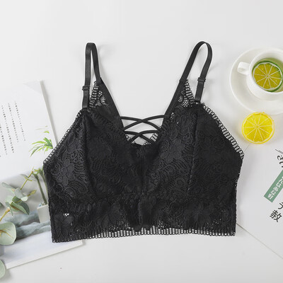 

Sexy Cross With Lace Hem Beauty Back Bra