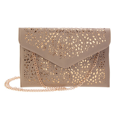 

Womens Envelope Foil Floral Purse Lady Handbag Shoulder Evening Bag