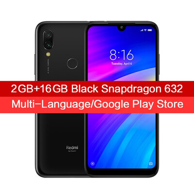 

Global Version Xiaomi Redmi 7 Smartphone 2GB RAM 16GB ROM Snapdragon 632 Octa Core 12MP AI Dual Cameras 626" HD Screen 4000mAh