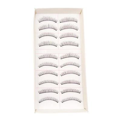 

10 Pairs Natural Long False Eyelashes Fake Lashes Makeup Extension Eyelash