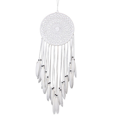 

White Decorative Pattern Dream Catcher Wall Hanging Home Car Decor Craft