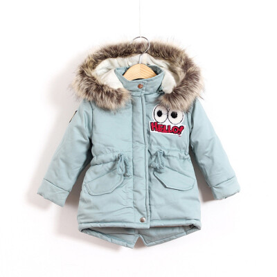 

Children Kids Boys Girls Long Sleeved Hooded Keep Warm Coat Jacket Clothes