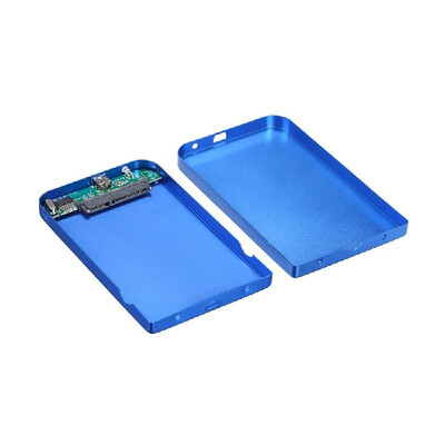 

25 Inch HDD Case USB20 to SATA HDD Converter Adapter External Case 4TB Hard Disk Drive Box External HDD EnclosureBlue
