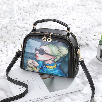 

Womens new Korean fashion Joker ladies personality explosions girl shoulder Messenger bag