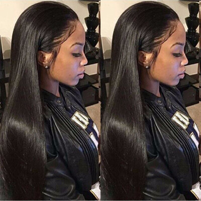 

〖Follure〗Anogol Synthetic Black Lace Front Wig Long Straight Hair Glueless Womens Wigs