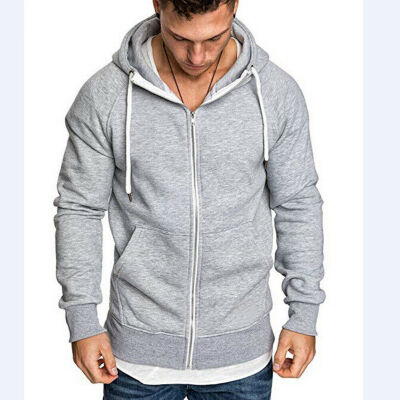 

Mens Hooded Hoodie Hoody Winter Warm Sweater Zip Jacket Coat Sweatshirt Outwear