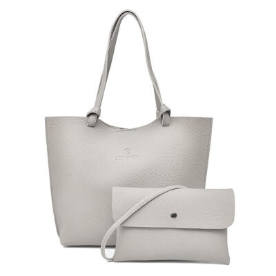 

Litchi Solid Color Shoulder Shopping Handbags Women Leather Crossbody Totes
