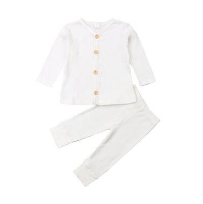 

Newborn Baby Girl Boy Autumn Clothes Knitted Cardigan TopsLong Pants Outfits