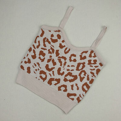 

Women Summer V-Collar Irregular Jacquard Slim Knitted Slim Knitting Vest Bottoming Stretch Sling Bottoming Camisole