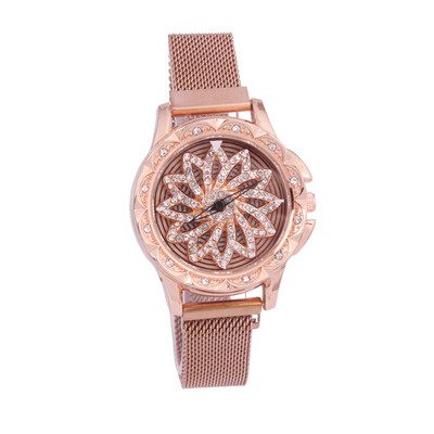 

Magnet buckle Milan belt ladies to run watch top spiral to attract stone fashion womens watch
