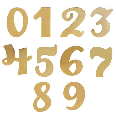 

10pcs Clear Acrylic 0-9 Table Standing Numbers for Weddings Events Decor