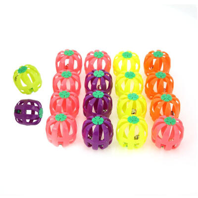 

18pcsSet Plastic Cat Bell Balls Kitten Pet Sound Rattle Interactive Toy