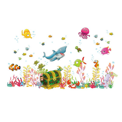 

Underwater World Ainimal Removable Wall Stickers Decals Decor