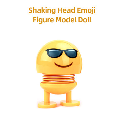 

Car Ornaments Creative Expression Dolls Shaking Head Emoji Figure Model Doll Decoration Gifts