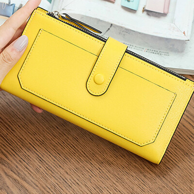 

Tailored Lady Women Leather Clutch Wallet Long Card Holder Case Purse Handbag Beige